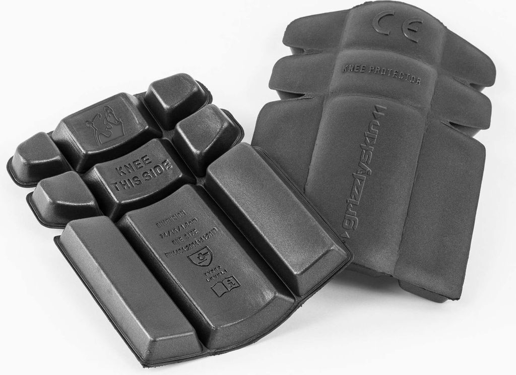 Qualitex - Kniepolster IRON aus Schaumgummi - Knieschutz für Kniepolstertasche - in Farbe: grau - Herren: one size