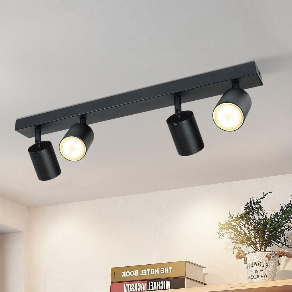 ZMH LED Plafonnier noir Spots de plafond : GU10 Spots de Image du produit 