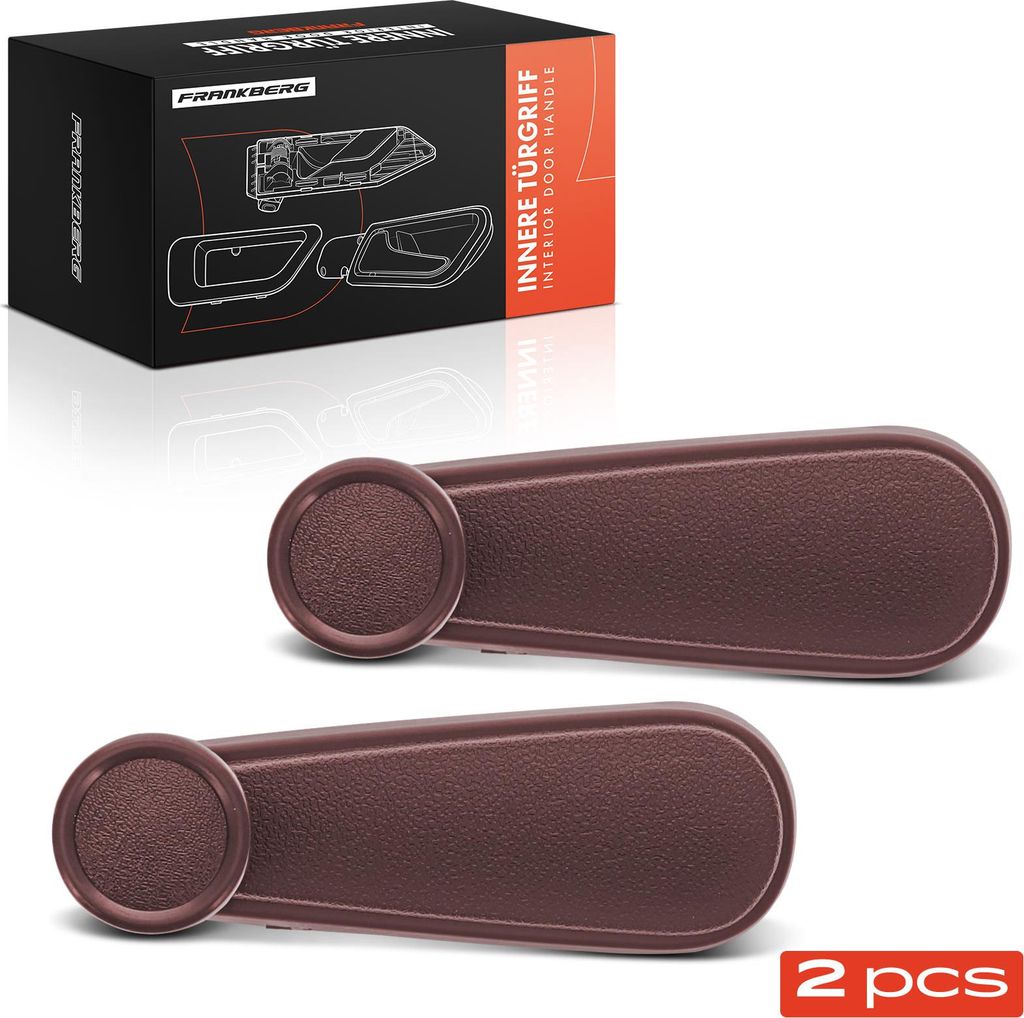 Frankberg 2x Türgriff Vorne und Hinten für VW Golf II Van 19E 1G1 Polo Coupe 80 86C Jetta II 165 19E 1G2