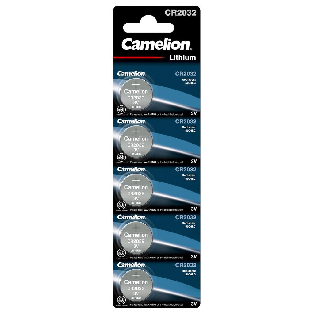Knopfzelle CAMELION CR2032 3,0V, Lithium, 5er-Blister Produktbild 