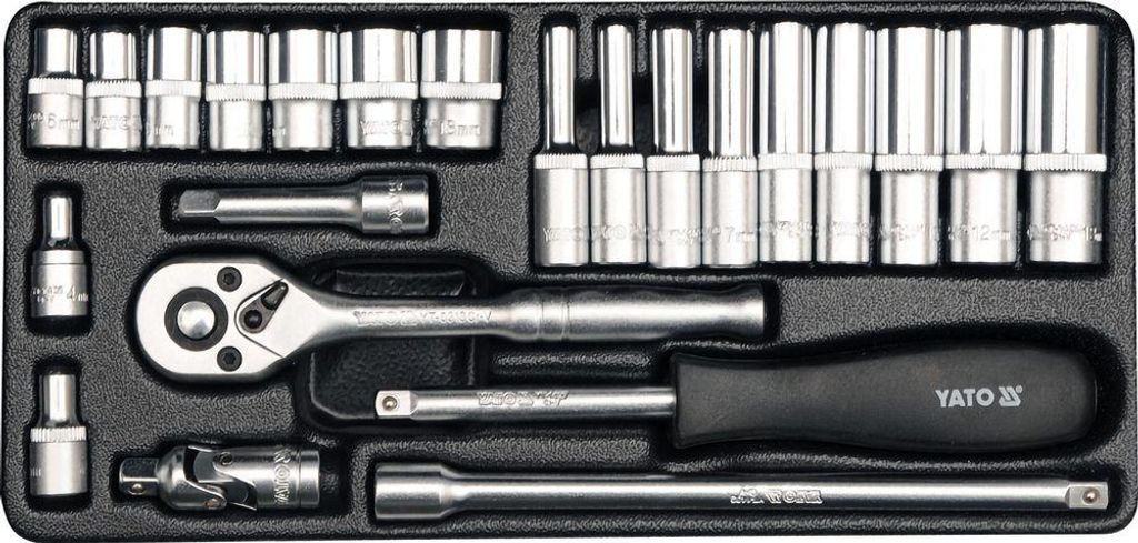 Yato Zestaw Kluczy  1/4" 23 Elem. Yt-14421 Zdjęcie produktu 