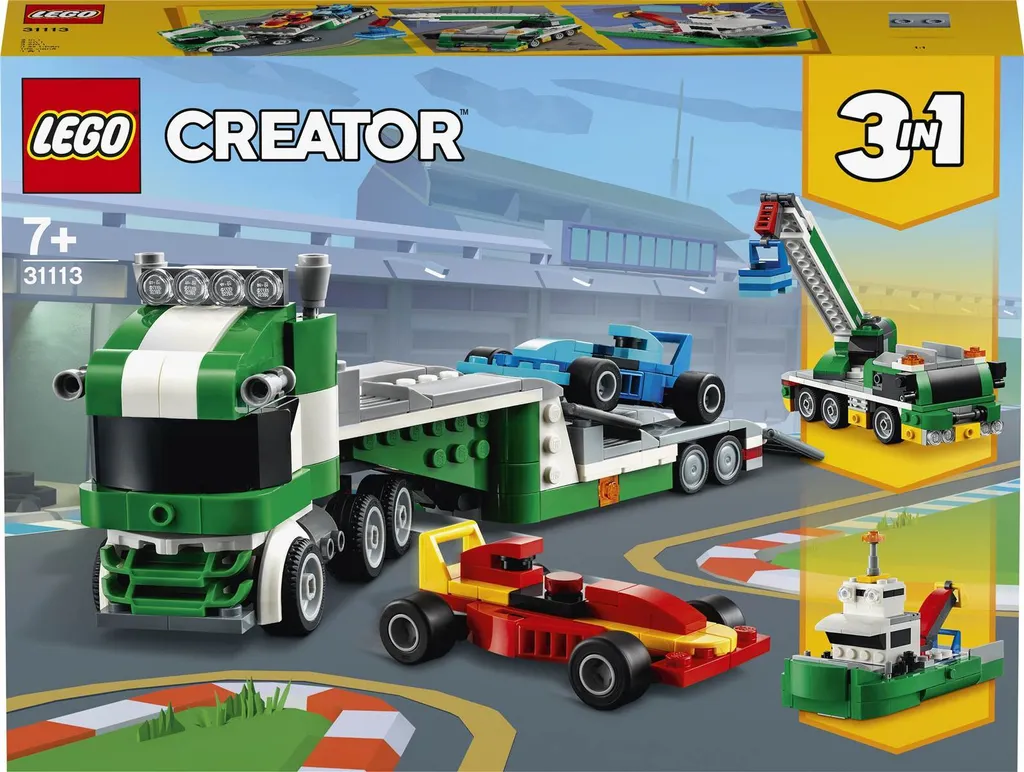 Jeu de construction camion de transport LEGO Creator 3 en 1 modulable - 24