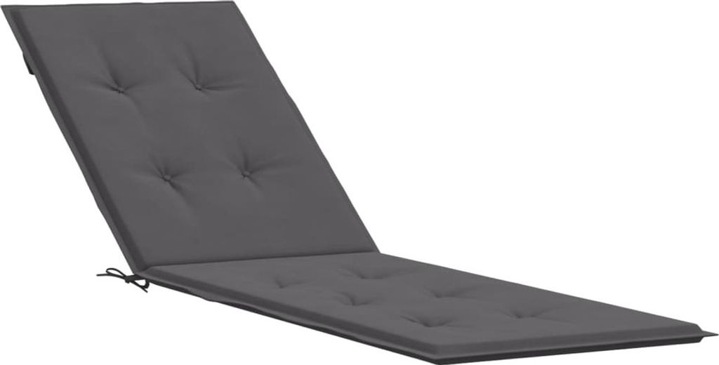 vidaXL Liegestuhl-Auflage Anthrazit (75+105)x50x4 cm
