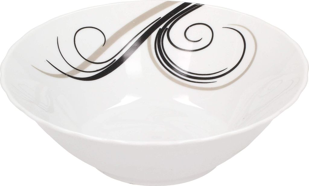 SCHÜSSEL 0,6 L KERAMIK Salatschüssel Rührschüssel Müslischüssel Weiß DOLCE VITA