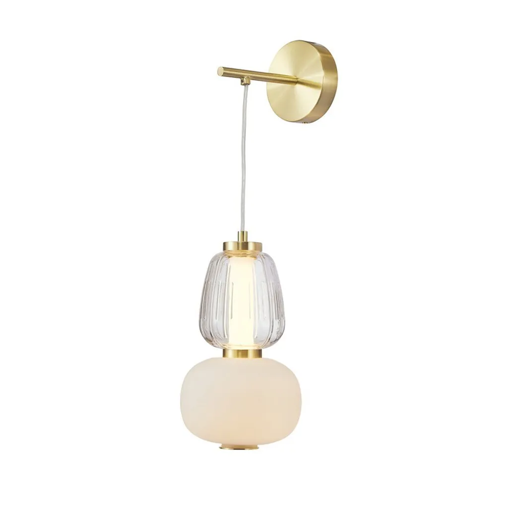 Luminaire Mural LED 18W ERIS Italux - Lampe Design Or pour Salon Chic