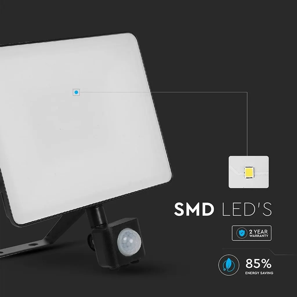 Faretto LED da parete per esterni rilevatore di movimento IP65 3600Lm bianco caldo - 10