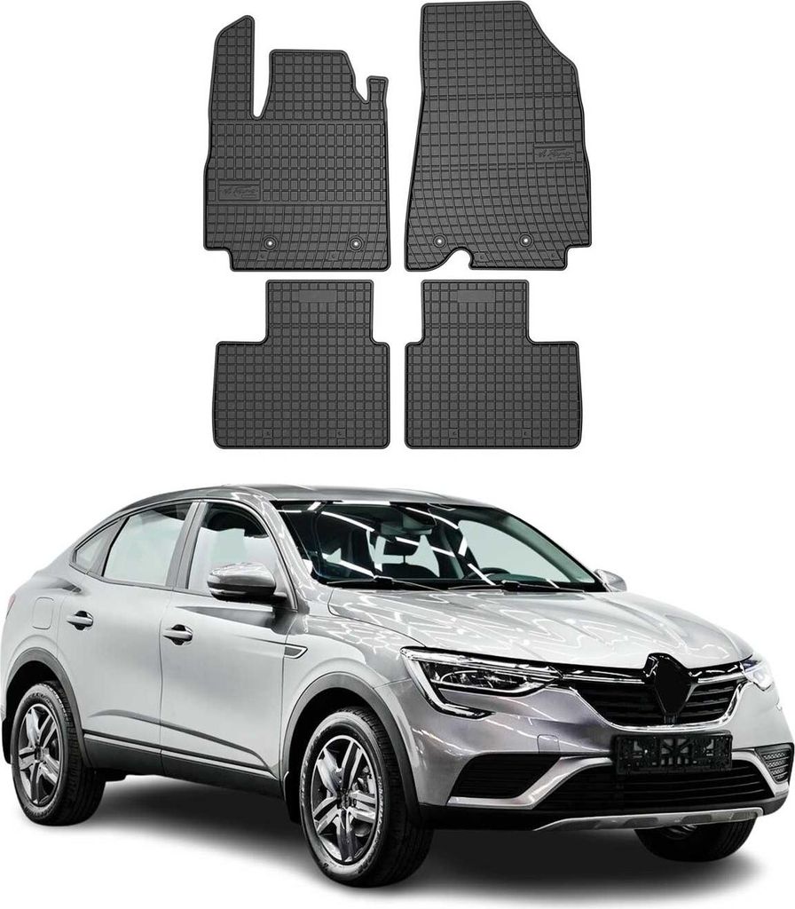 2019-2025 Renault Arkana Fußmatten Gummi Schwarz 4 tlg Produktbild 