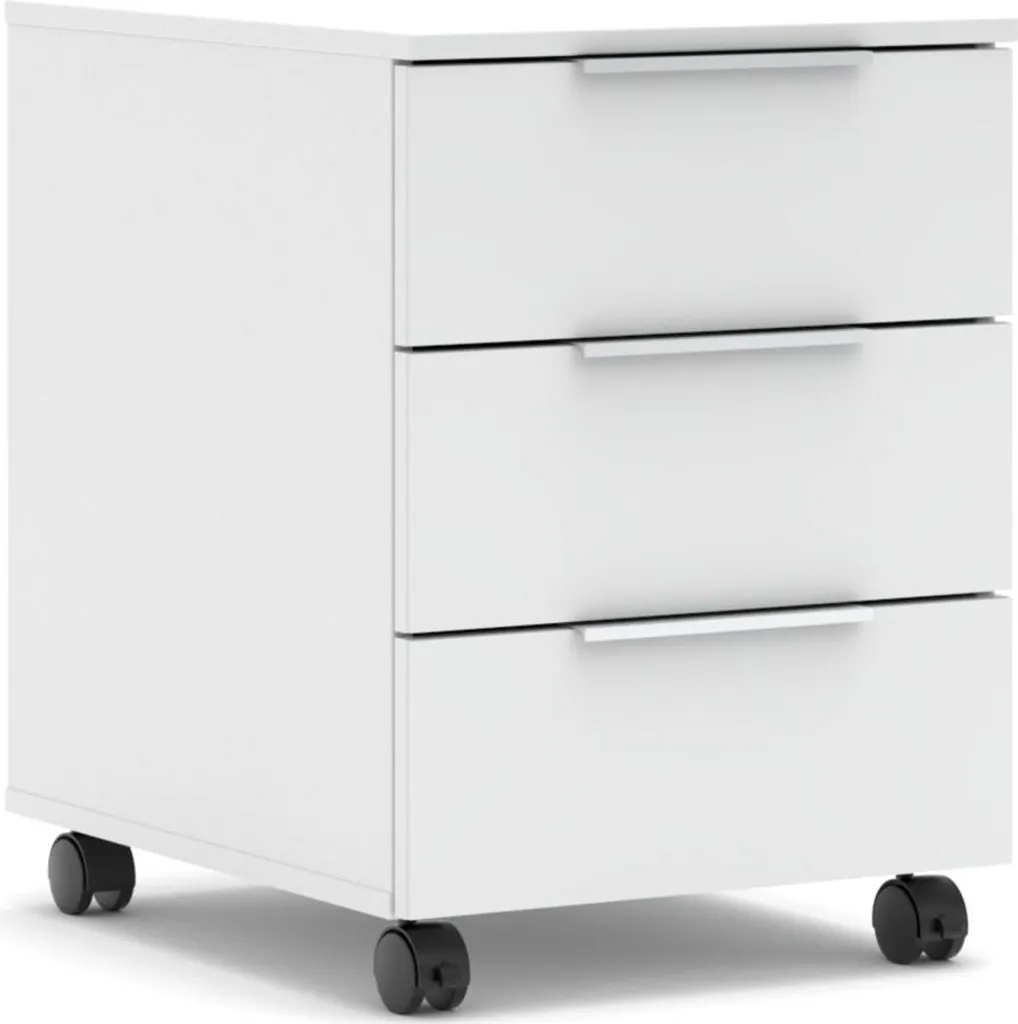 Petit caisson Santorin blanc pour ranger vos documents sous le bureau