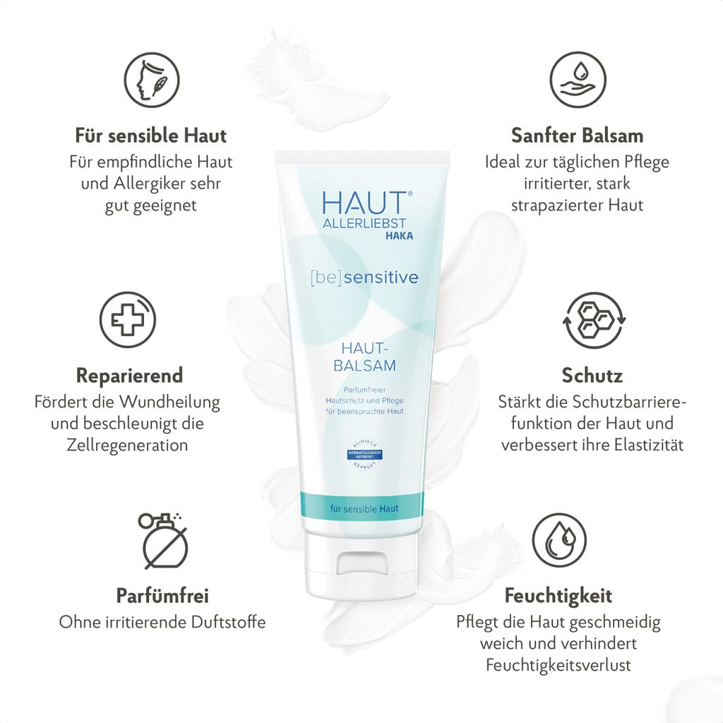 HAKA Hautbalsam sensitiv 200ml Lotion für Körper, Gesicht & Produktbild 2