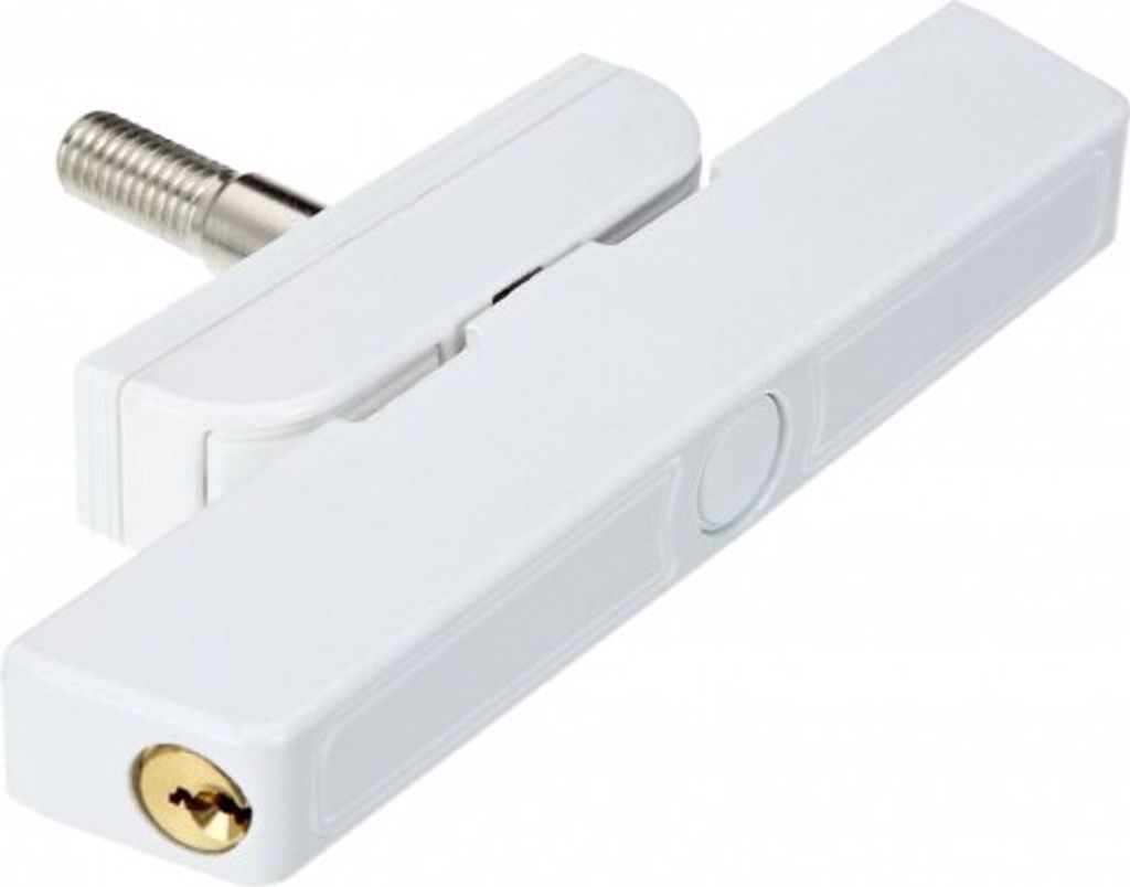 ABUS 12827-1 Fenster-Zusatzschloss für Doppelflügelfenster