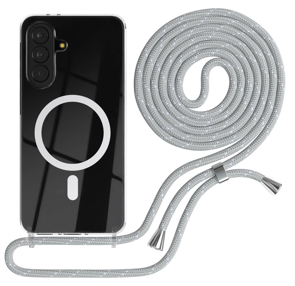 EAZY CASE - Handykette kompatibel mit Samsung Galaxy A37, Kette zum Umhängen, Handyhülle stoßfest, Silikonhülle mit Band, Transparente Hülle, ...