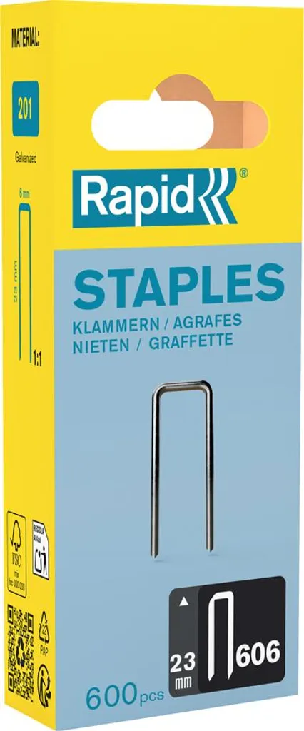 Blister 600 Graffe 606/23 a Corona Stretta | Punti Acciaio Resinati