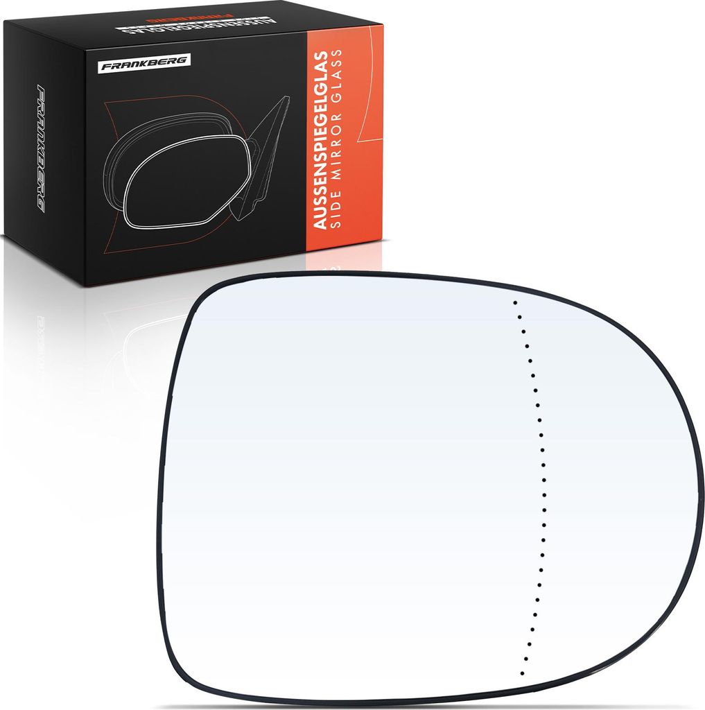 Frankberg 1x Spiegelglas Außenspiegel Links oder Rechts für Renault Clio III Grandtour Modus/Grand Modus