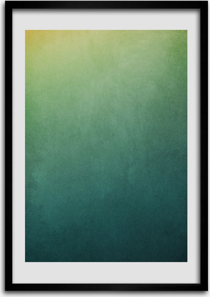 Bild - Bilderrahmen - 50 cm x 70 cm - MDF - Rahmen - Wandkunst Hintergrund mit Farbverlauf