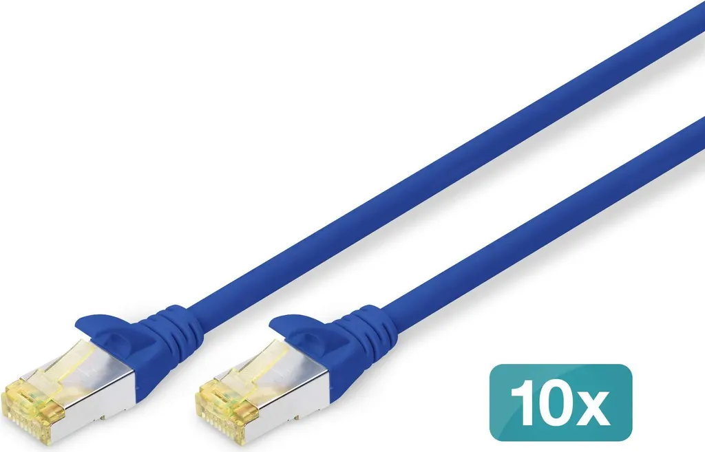 Cavo Patch DIGITUS CAT 6A S/FTP 2m Blu LSZH | Massima Velocità 10Gbps