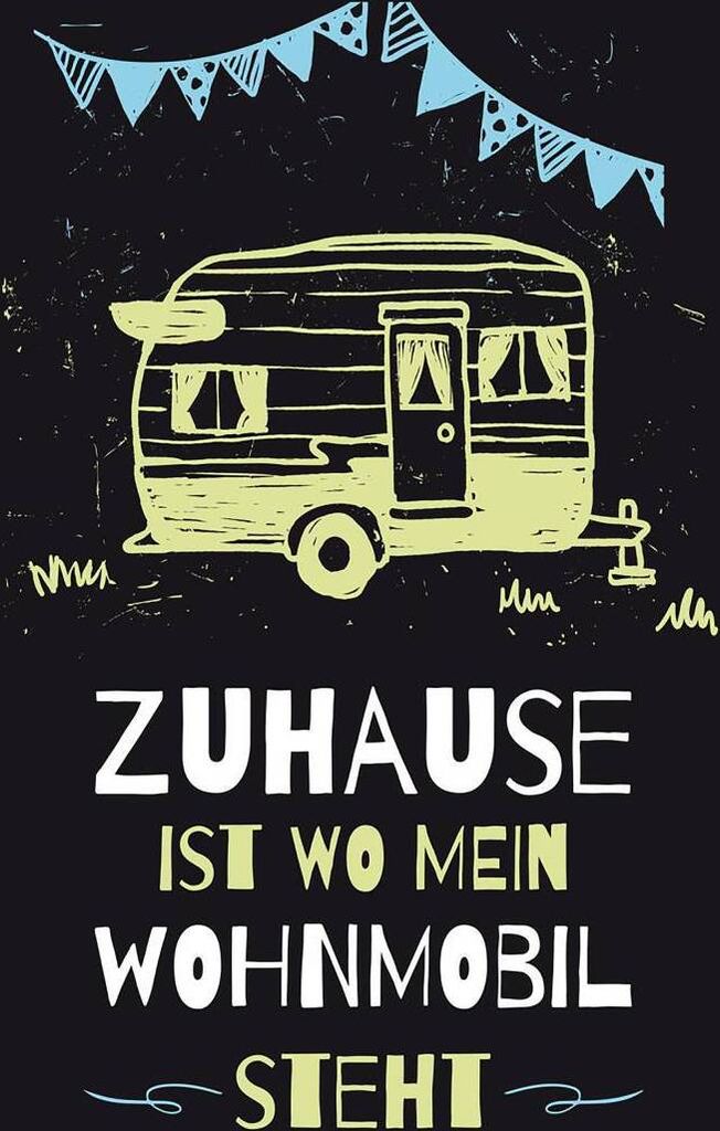 vianmo Holzschild 18x12 cm Zuhause ist wo mein Wohnmobil