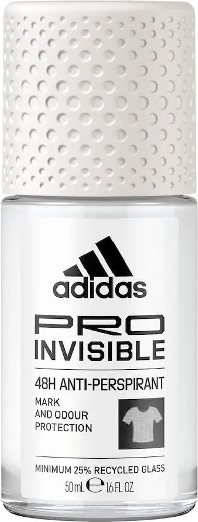 Déodorant à bille femme Adidas Pro Invisible 50ml protection fraîcheur