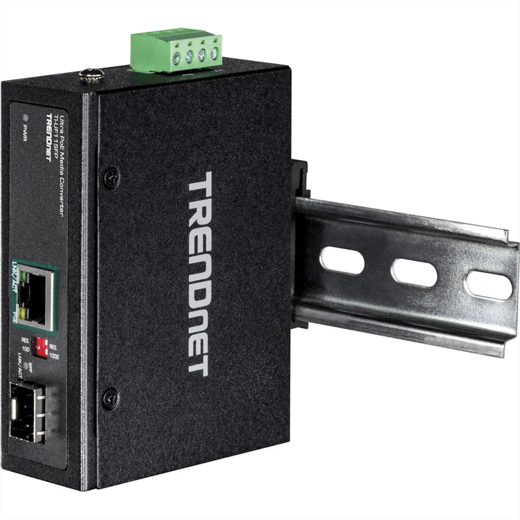 Media Converter Industriale TRENDnet TI-UF11SFP | SFP a Gigabit UPoE