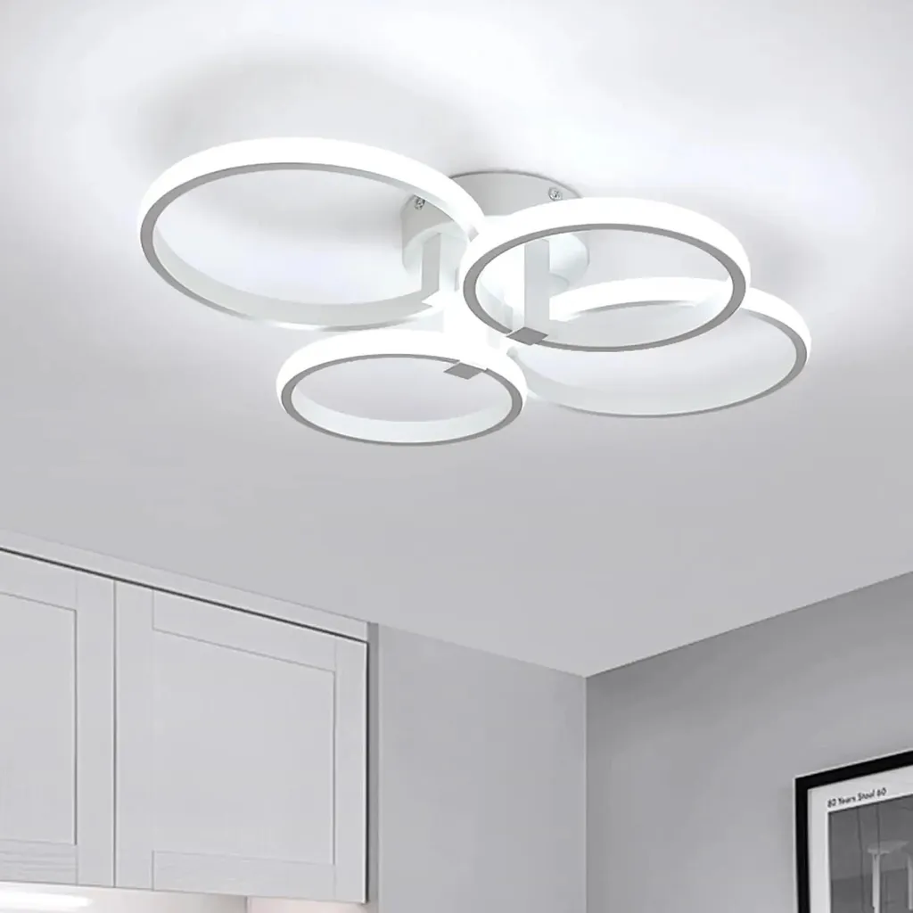 Plafonnier LED 48W pour Éclairer une Grande Pièce Sombre 15-30 m²