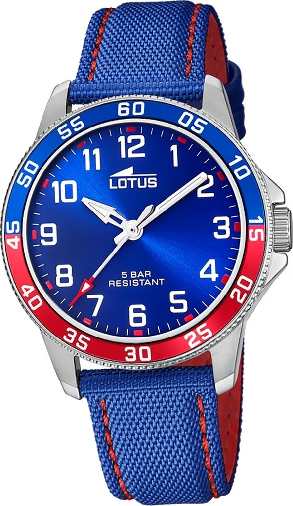 Montre Lotus Sport 18787/1 Étanche - Cadran Bleu et Bracelet Cuir Souple