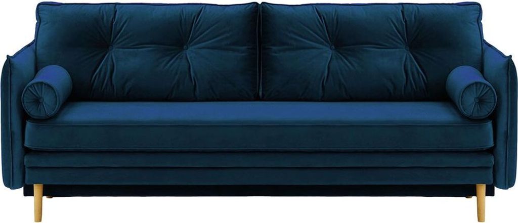 SLF24 - Schlafsofa Darnet mit Stauraum - blau - Velluto 11