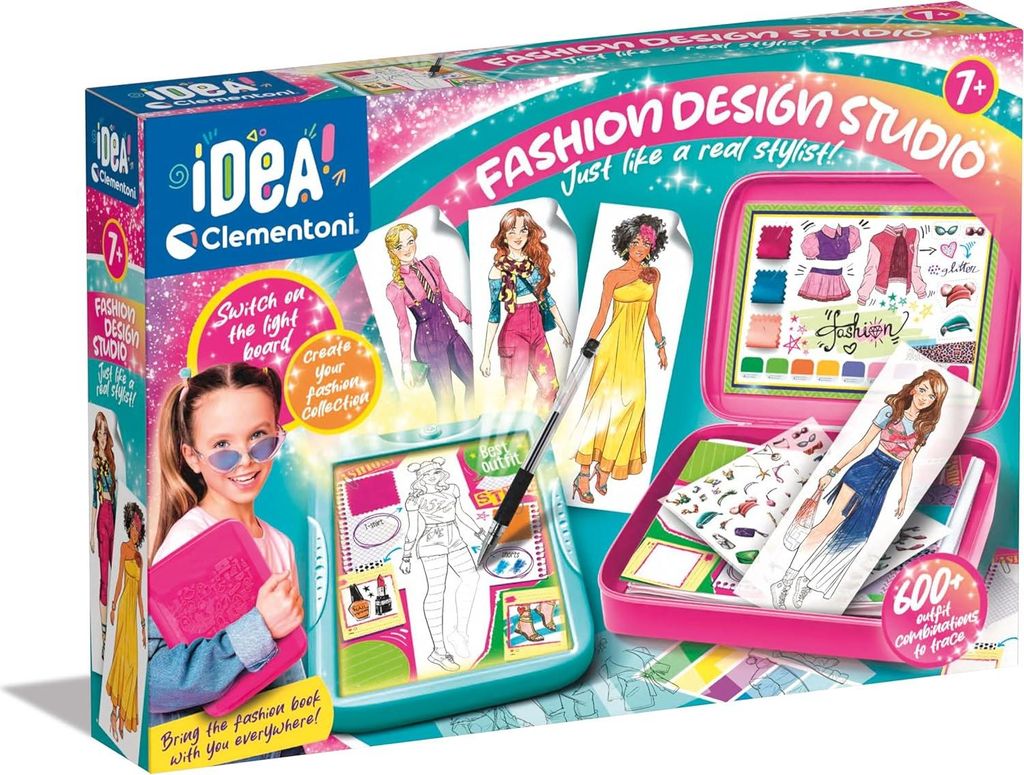 Clementoni SET CREATIVE FASHION DESIGN STUDIO 18776 Produktbild 