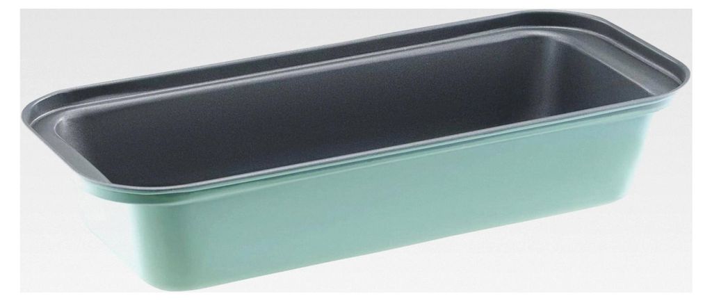 Königskuchenform 30 cm aus Kohlenstoffstahl in Salbeigrün, antihaftbeschichtet
