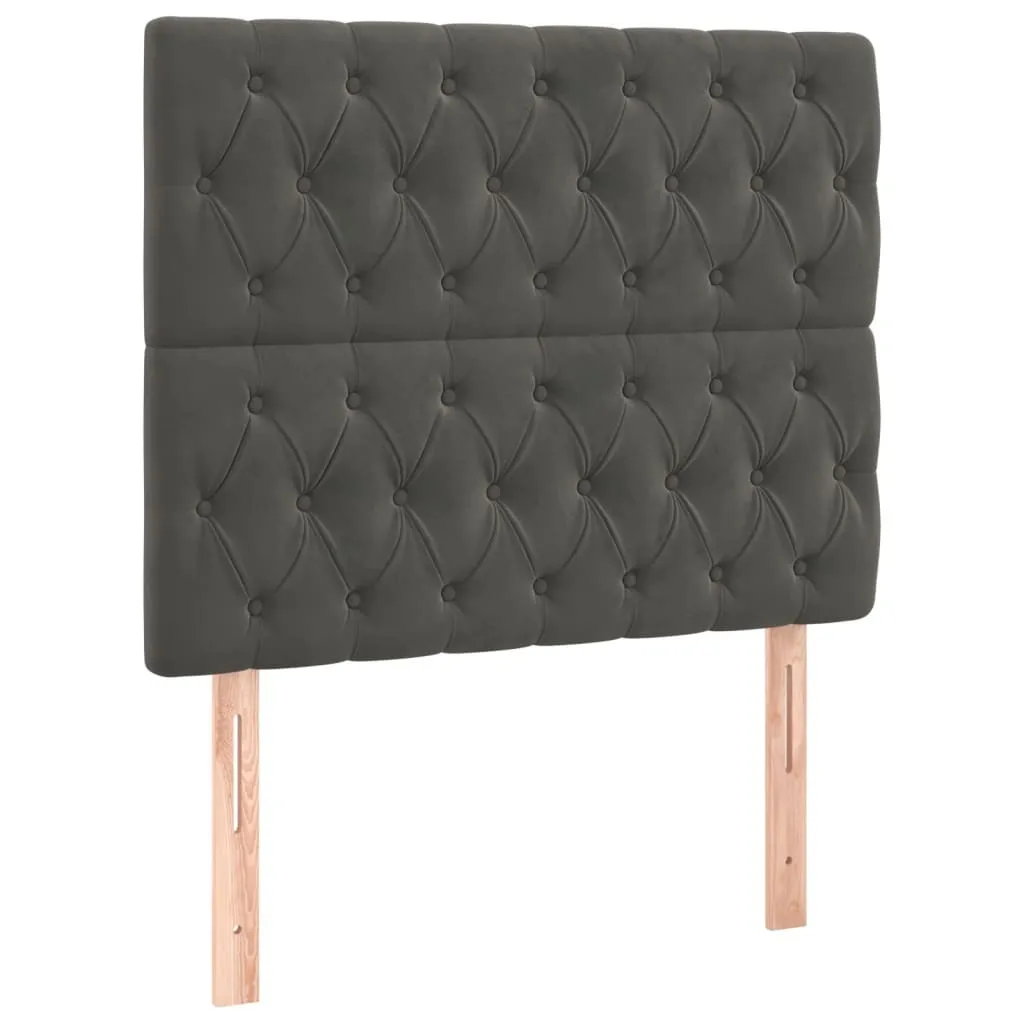 Testiera SYFAX Grigio Scuro Velluto 90 cm | Comfort per la tua Camera