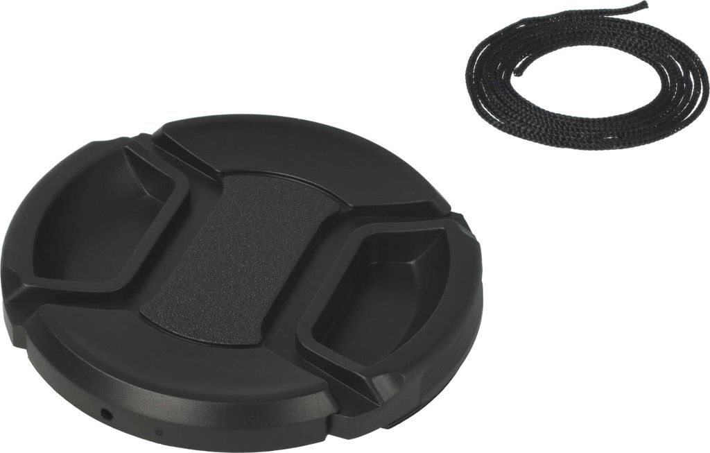 vhbw Objektivdeckel 58 mm kompatibel mit Canon EF 90-300 mm 4.5-5.6 USM, EF 85 mm 1.8 USM Kamera - Kunststoff Schwarz, mit Innengriff