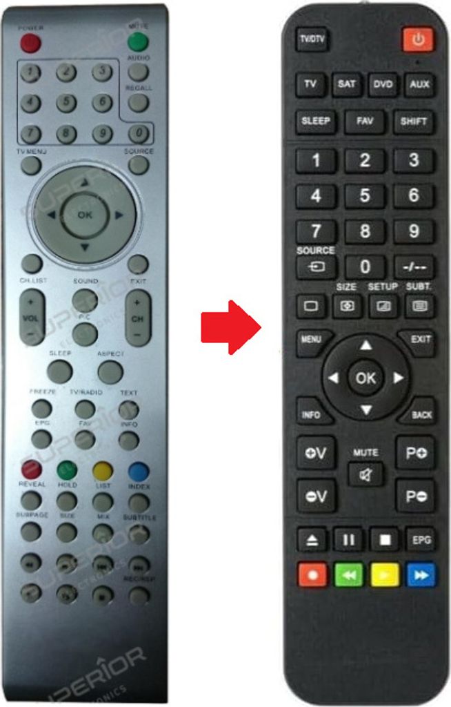 Ersatz Fernbedienung für Haier KT6957B | 32C500F | 32C600F