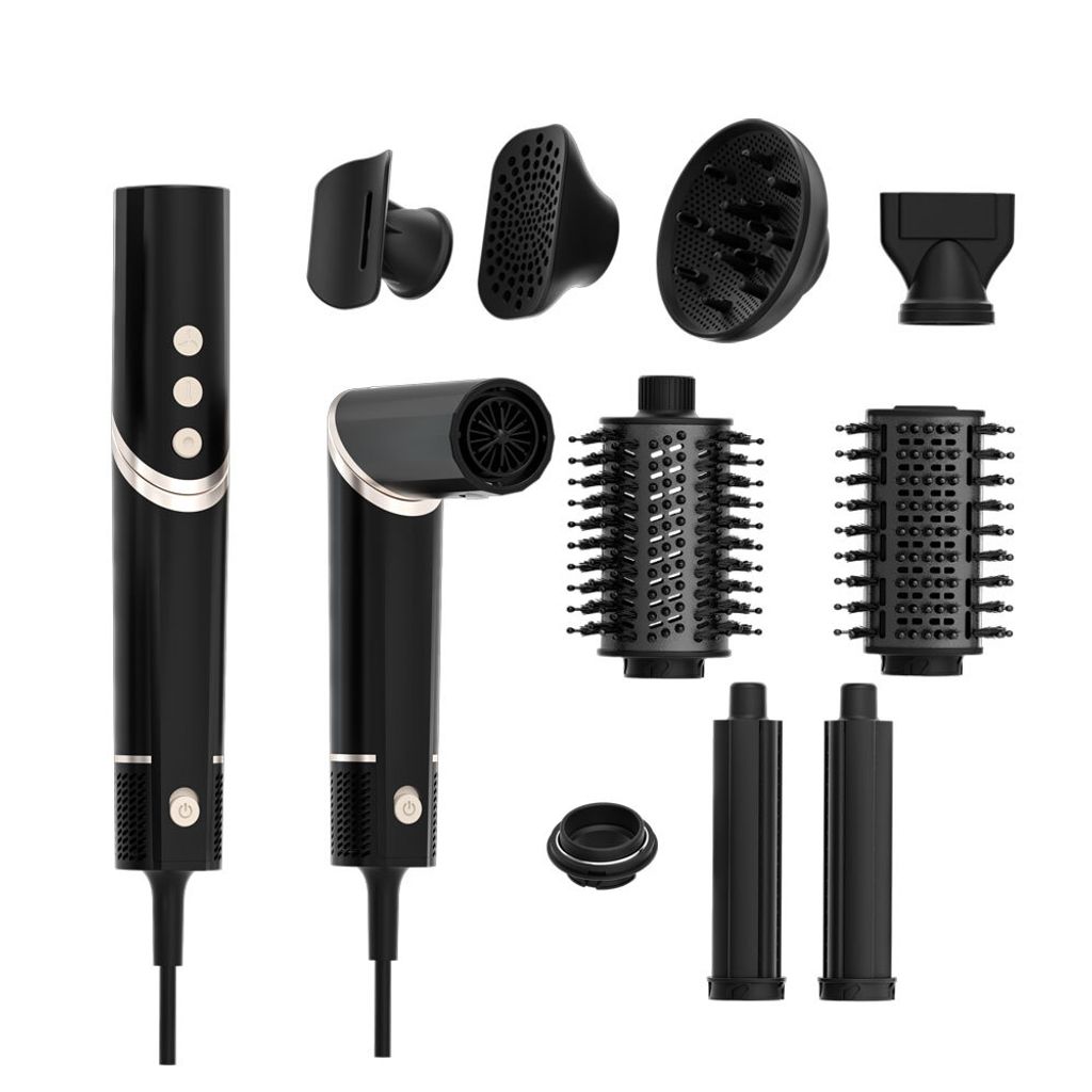 Air Essence Aurora Haartrockner, multifunktionales 8in1-Haarstylinggerät, black