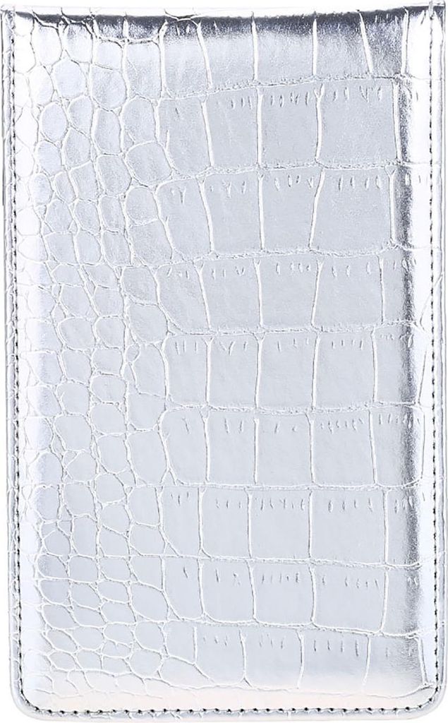 PU Golf Score Counter Keeper Card Holder Geschenksportzubehör mit Bleistift (Silber)