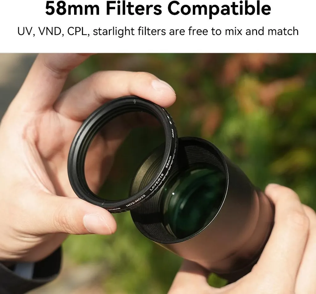 INF Téléobjectif Zoom 20-60x pour Smartphone iPhone et Android Noir