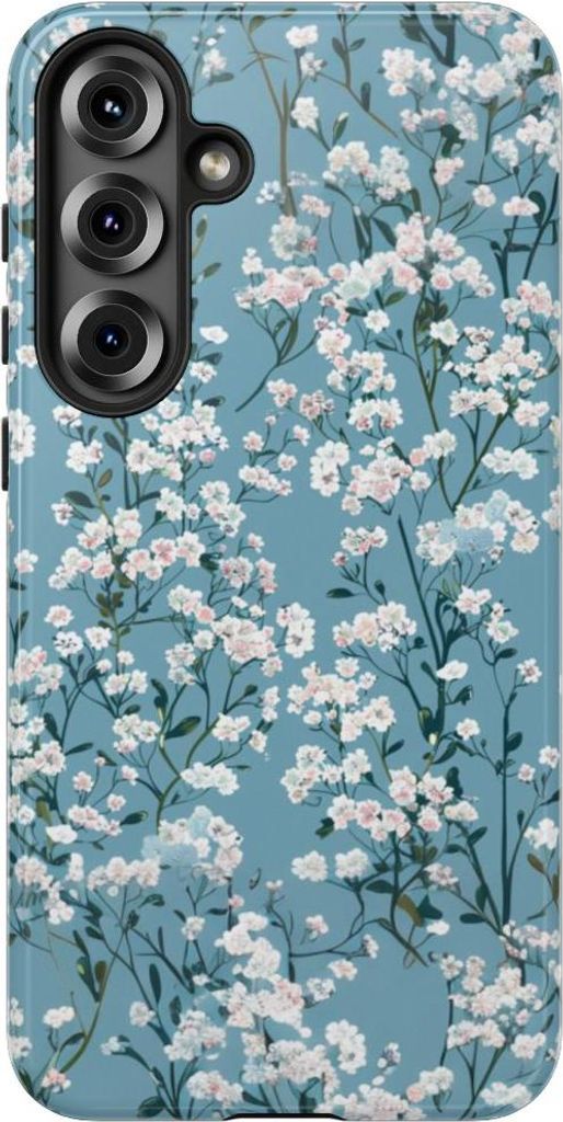 Zartes Schleierkraut-Blumenmuster – Hülle Kompatibel mit Samsung Galaxy S25 Plus