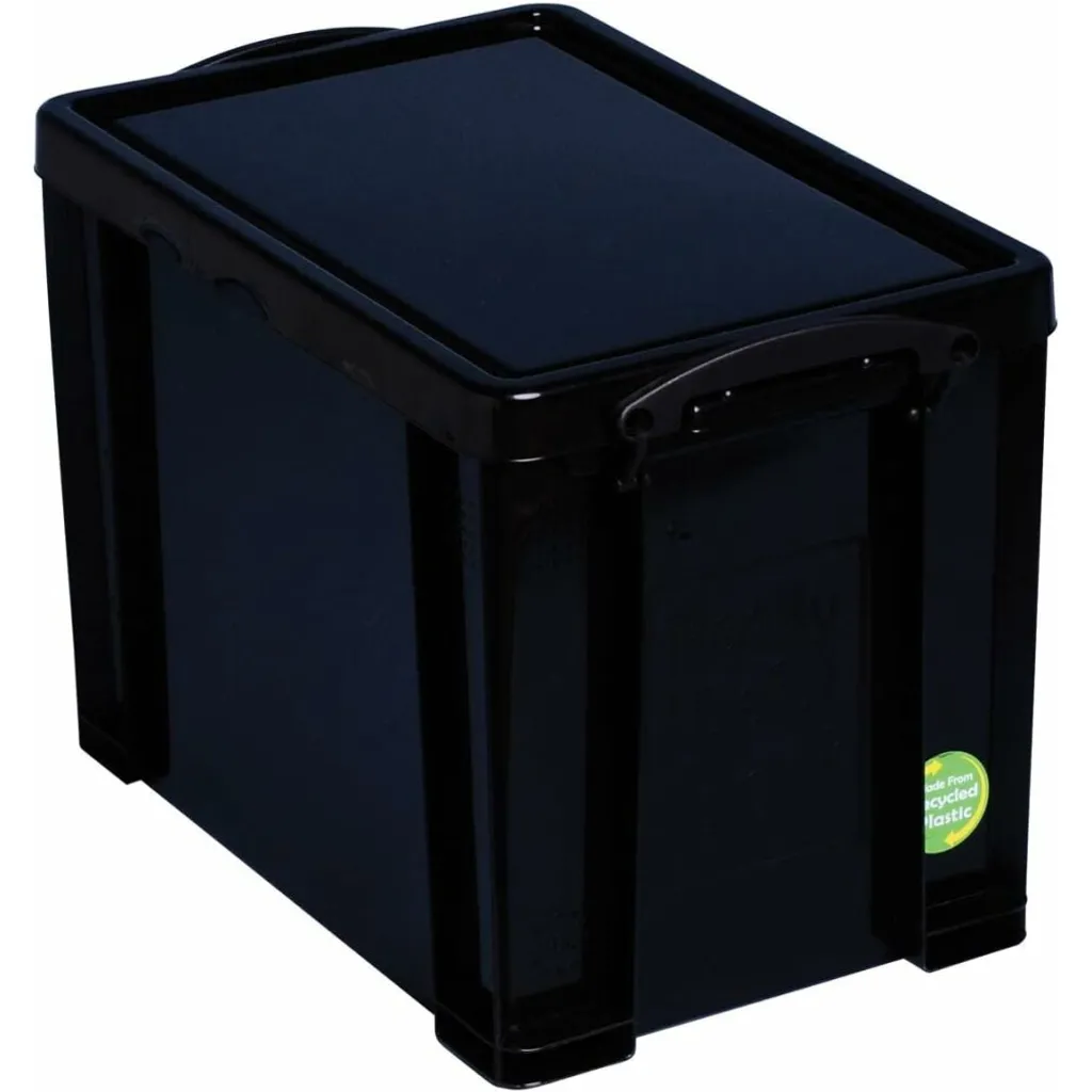 Boîte de rangement 19L ultra robuste noire Really Useful Box 19BK