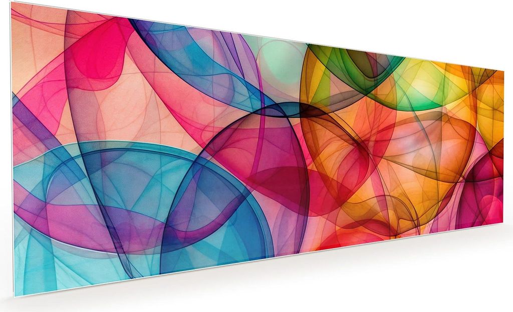 Küchenrückwand Spritzschutz Glas mit Motiv Farbenpracht 40 x 40 cm