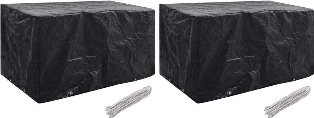 Maison Exclusive Gartenmöbel-Abdeckungen 2 Stk. 8 Ösen 180x70x90 cm