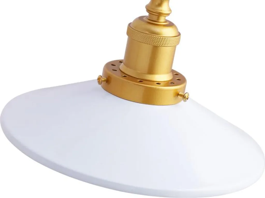 Lampe Murale Articulée en Métal Blanc pour Lecture et Bureau Rétro E27