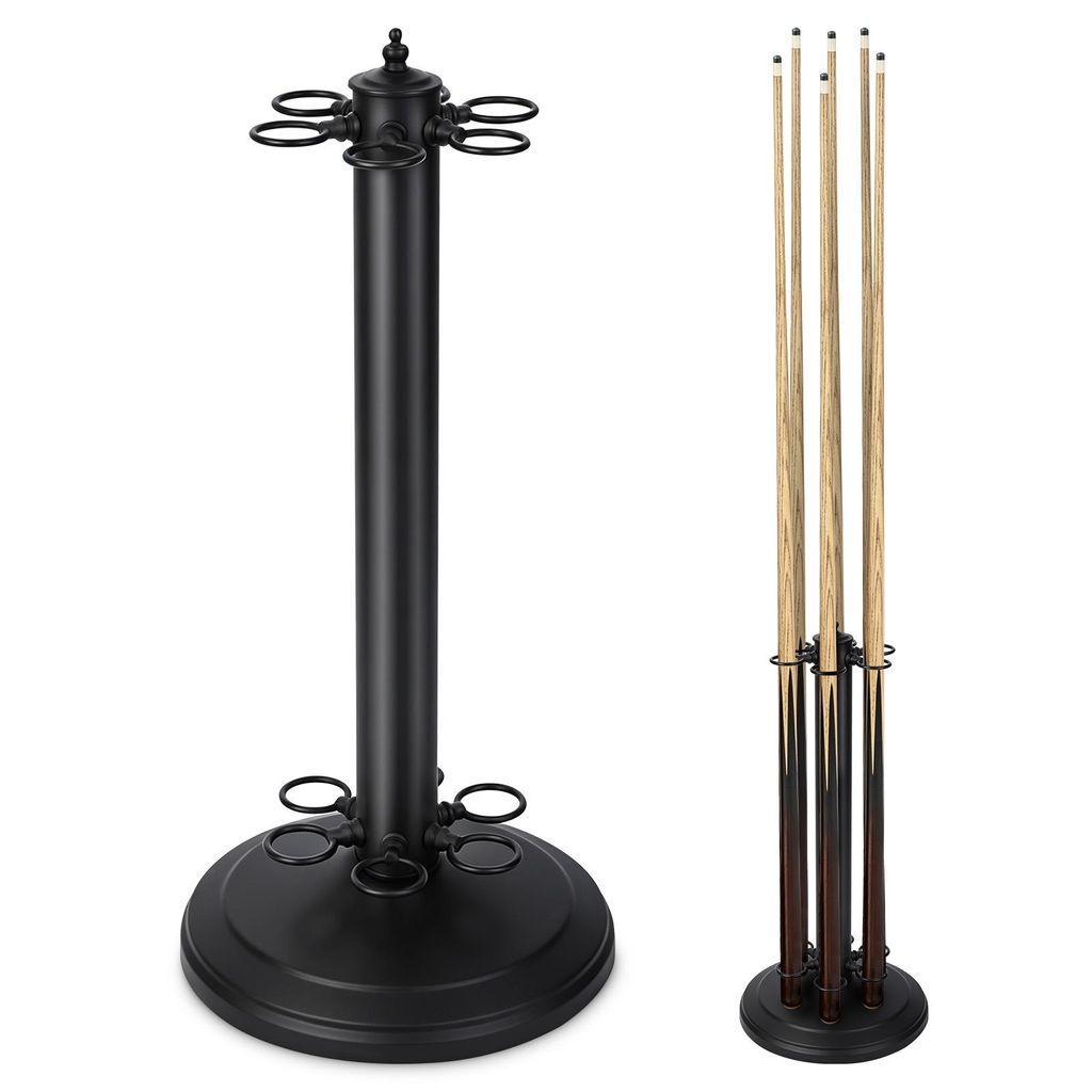 Support pour billard, porte-cues de billard, étagère pour 6 Image du produit 