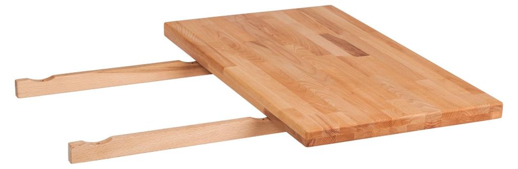 home24 Ansteckplatte - Kernbuche Massiv - Geölt Produktbild 