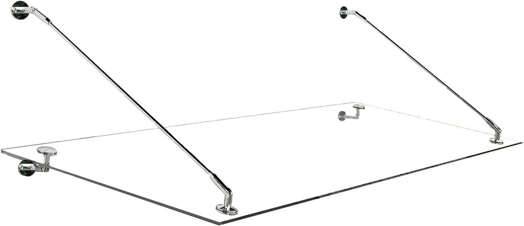 Glaszentrum Hagen - 200x90 cm Spritzer aus klarem Glas - Produktbild 
