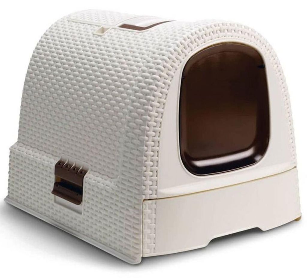 Curver Toaleta Pro Kočky Rattan Vintage - Mocha 00615-P16 Obrázek produktu 