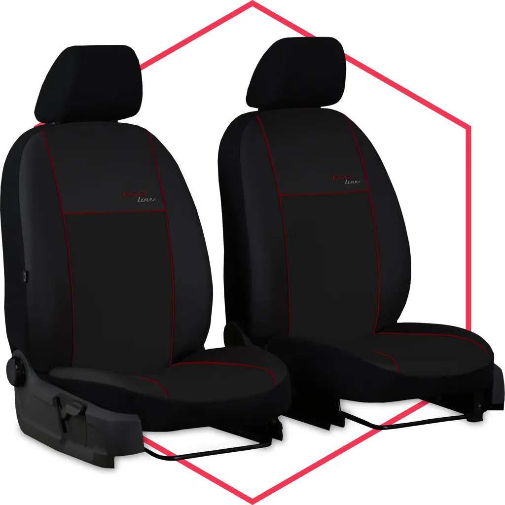 Coprisedili auto Coprisedili universali per Citroen C5 II Autovettura 1+1 Anteriore Rosso Scuro