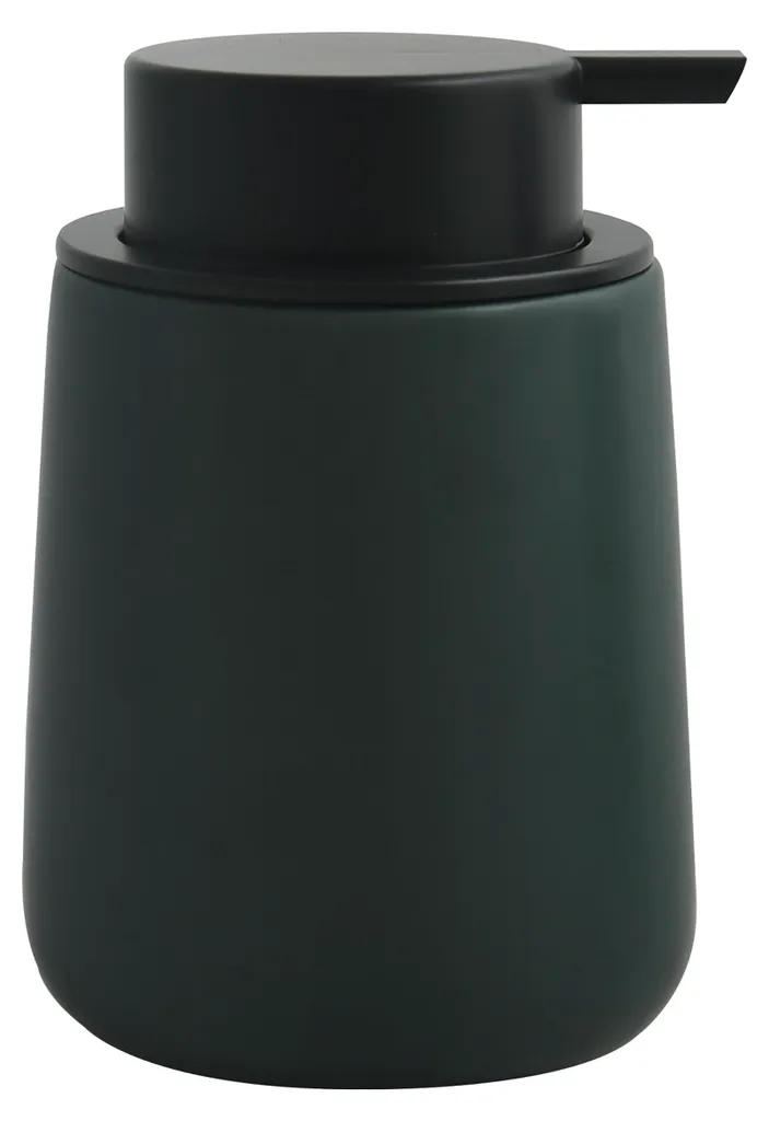 Distributeur de savon Maonie en céramique vert foncé mat de 300 ml