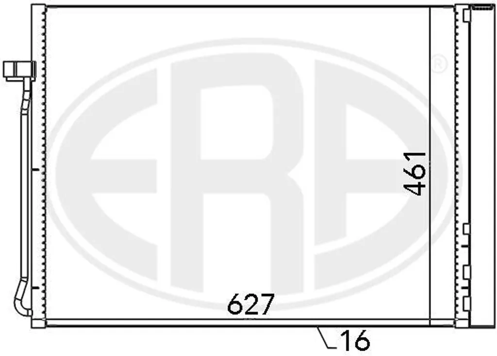 Stop fuite clim BMW X5 et X6 : Condenseur ERA 667102 avec Sécheur
