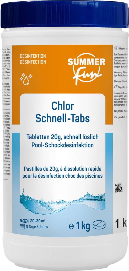 Summer Fun Chlor Schnell-Tabs 20 g - 1 kg Produktbild 