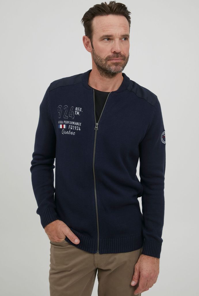 FQ1924 FQErland Herren Strickjacke Cardigan Grobstrick