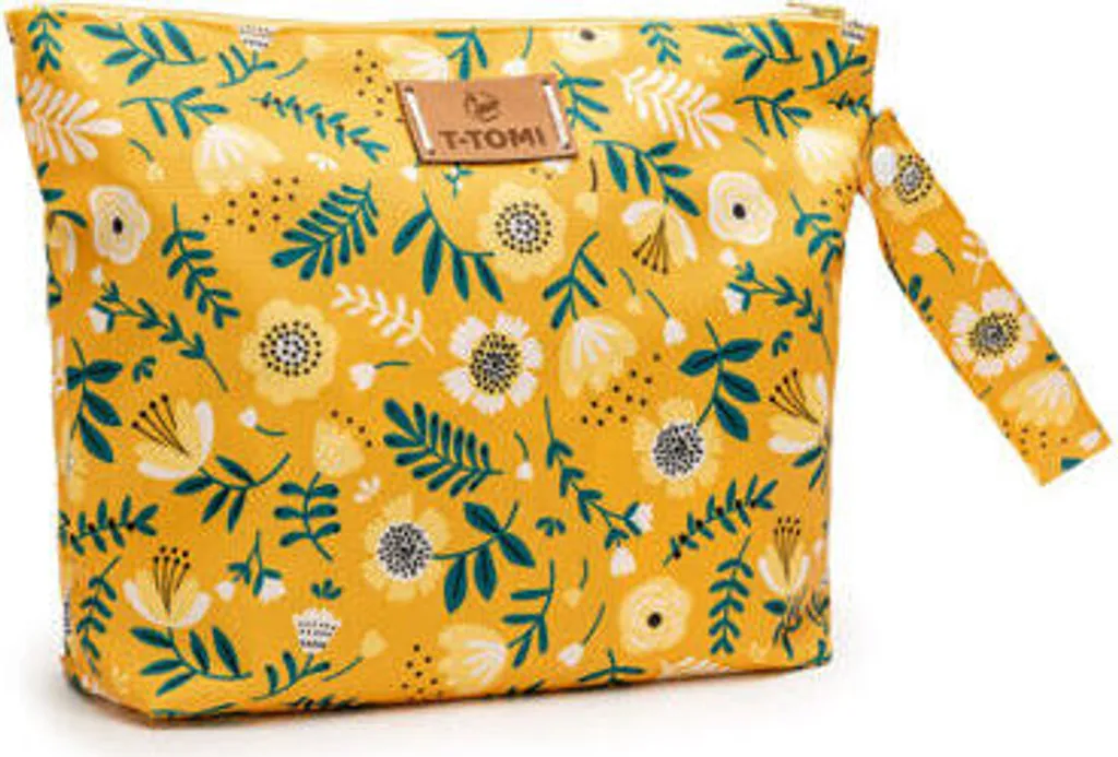 Grand Sac Banane Bandoulière en Coton Senf Blumen par Ttomi Tomi 45cm