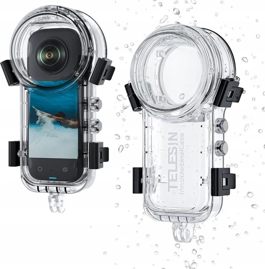 Boîtier étanche 50m pour Insta360 X4 Coque de protection S4-WTP-08-TIS