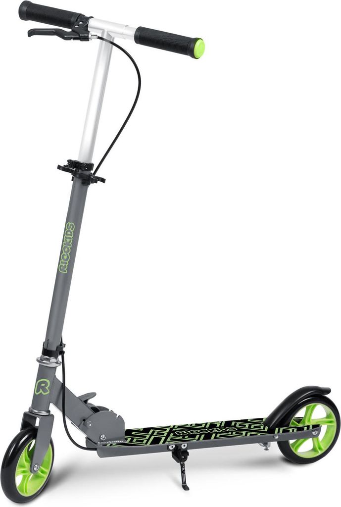 Ricokids Kodi Scooter Grau und Grün Produktbild 